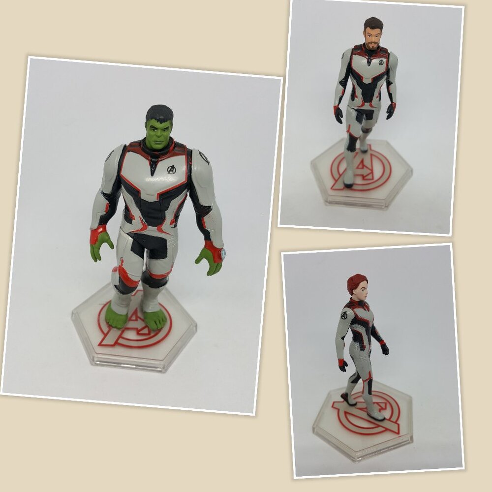 Set of 3 Avengers Figures Plus Captain America (Loose) 4 inches Collectibles
